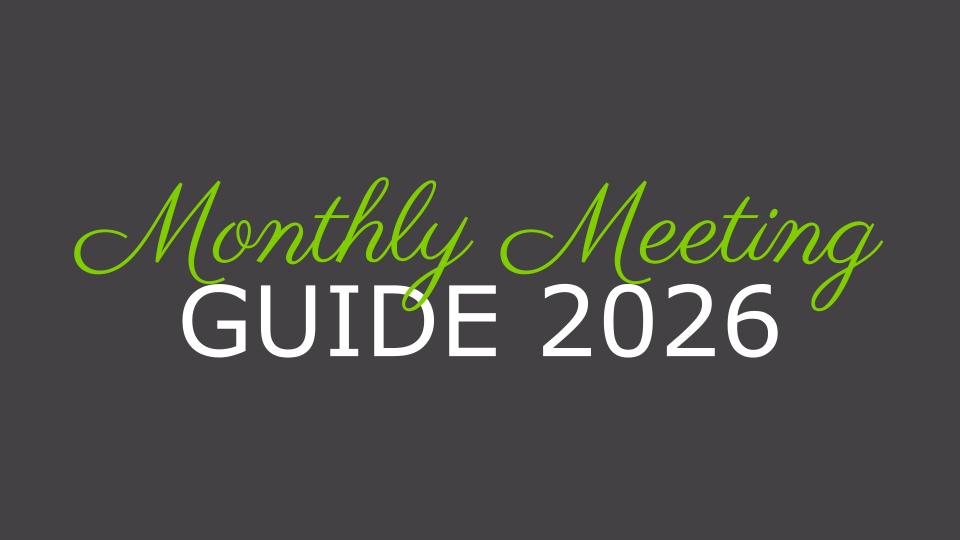 Monthly Meeting Guide 2026
